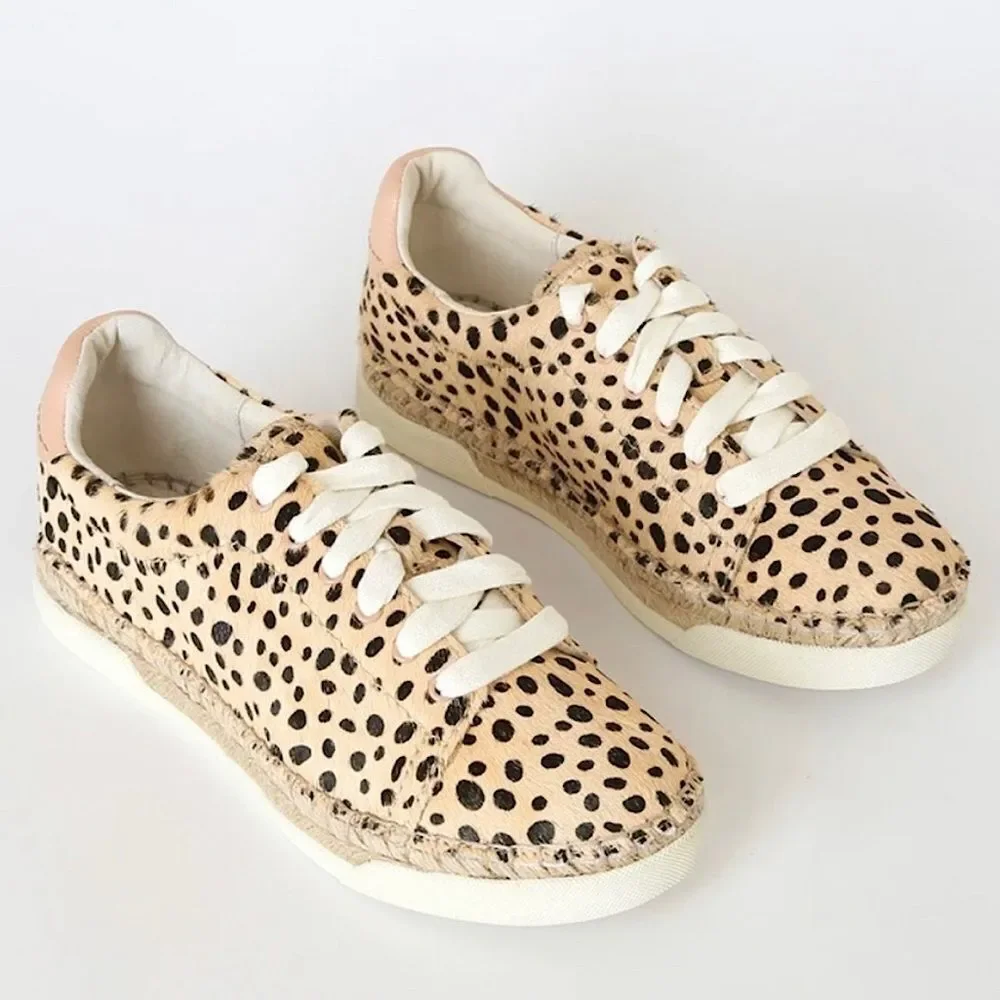NWOT Dolce Vita Leopard Canvas Morris Shoes Espadrilles